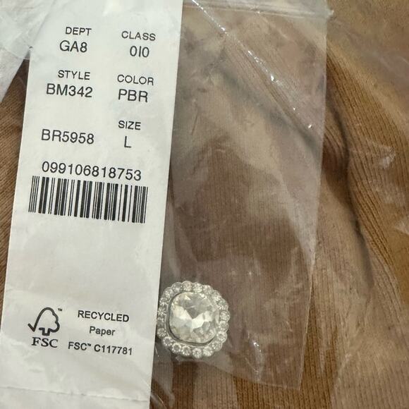 J. Crew Perfect Fit Turtleneck with Jewel Buttons NEW Style BM342 - Picture 4 of 4